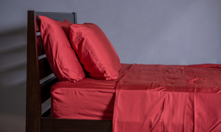 Red Bamboo Sheet Set